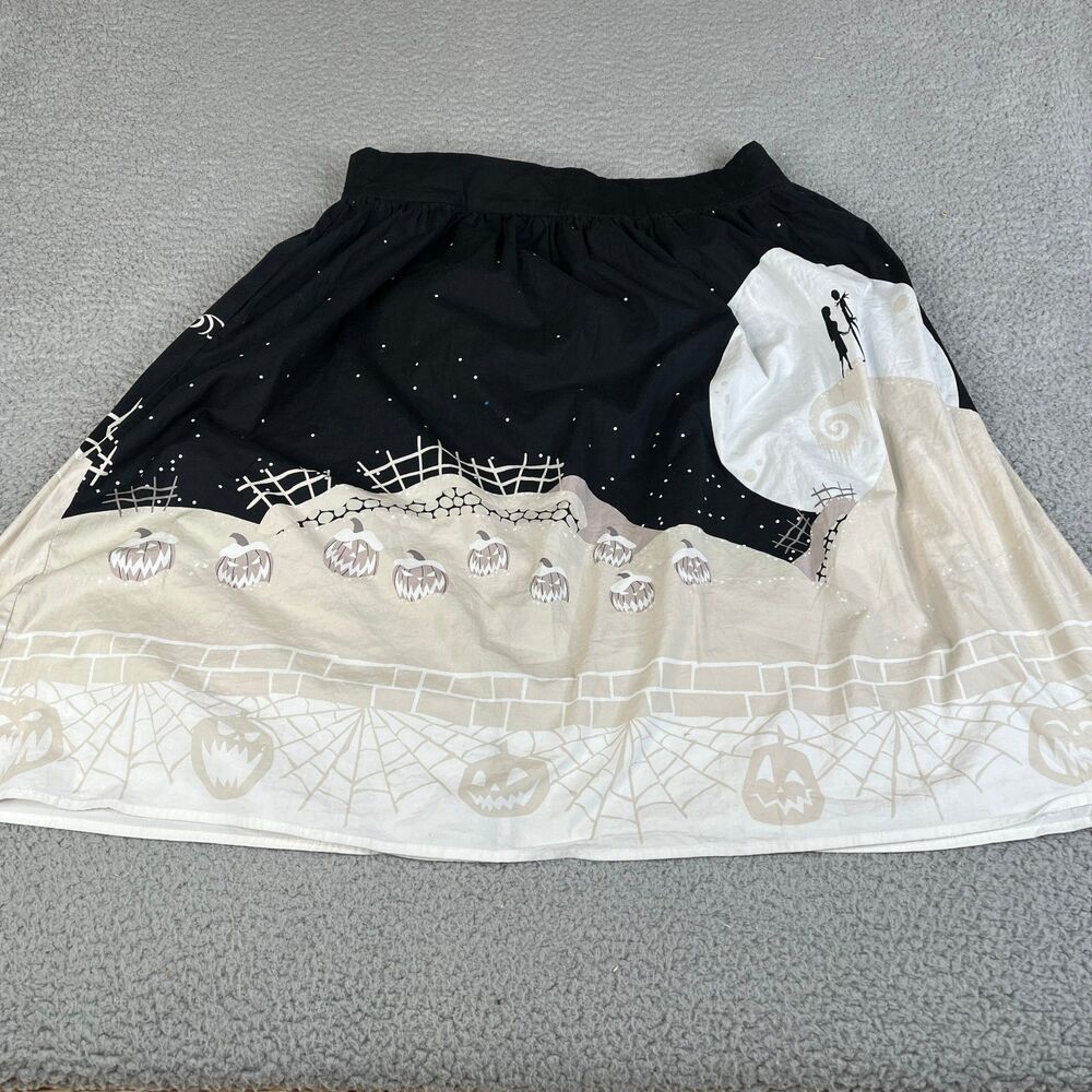 DISNEY The Nightmare Before Christmas Moon Skirt Womens XL Tim Burton Halloween
